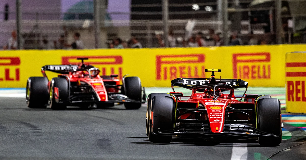 Une Ferrari SF-23 largement modifiée à partir d’Imola