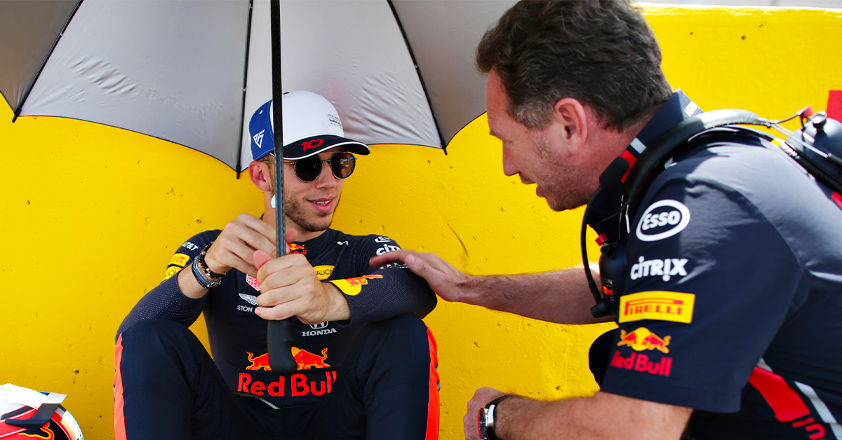 Horner regrette d&rsquo;avoir fait “venir si tôt” Gasly et Albon chez Red Bull