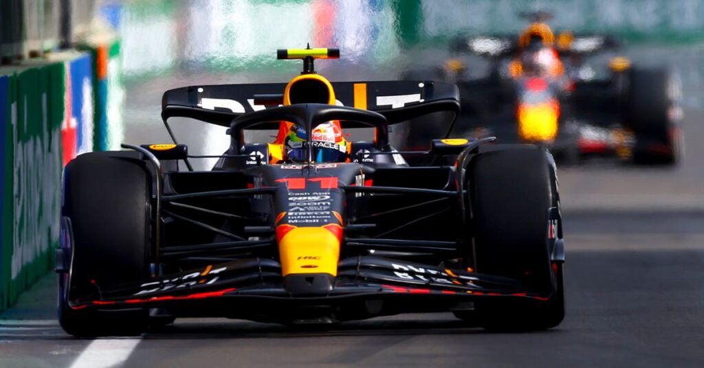 Sergio Pérez, Max Verstappen, Red Bull, Azerbaïdjan 2023 - ©️ Red Bull Content Pool