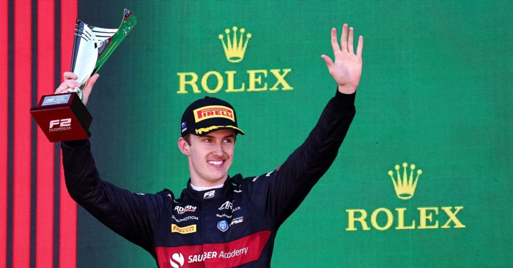 Théo Pourchaire, 2e de la course principale de F2 en Australie 2023 - ©️ Alfa Romeo