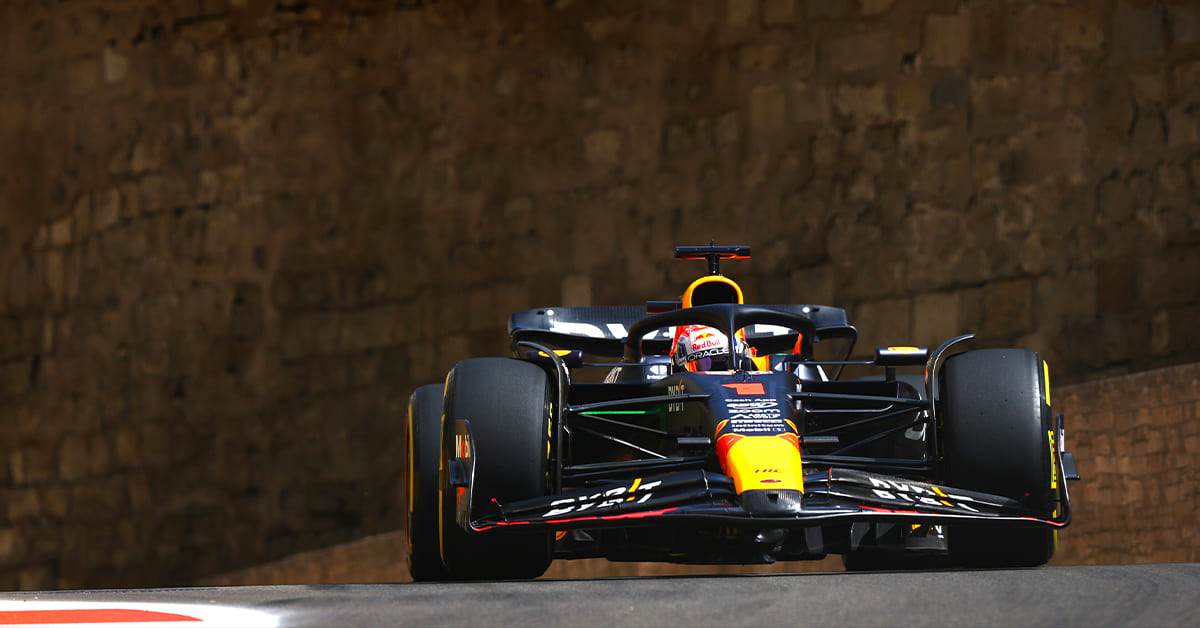 Bakou EL1 – Meilleur temps pour Verstappen juste devant Leclerc, l&rsquo;Alpine de Gasly prend feu