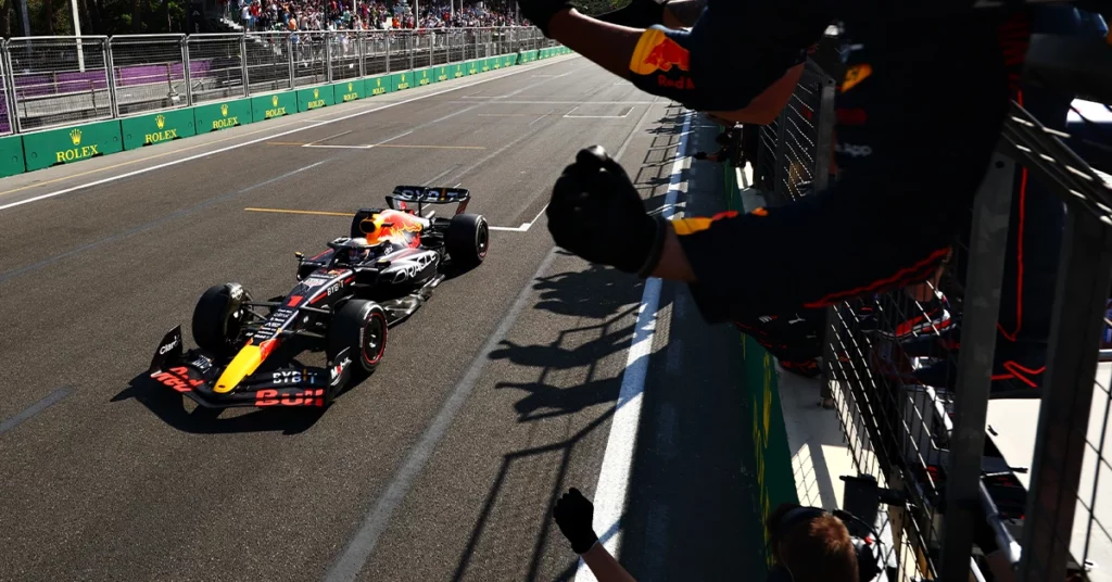 Victoire de Max Verstappen lors du Grand Prix d'Azerbaïdjan 2022, à Bakou - ©️ Red Bull Content Pool