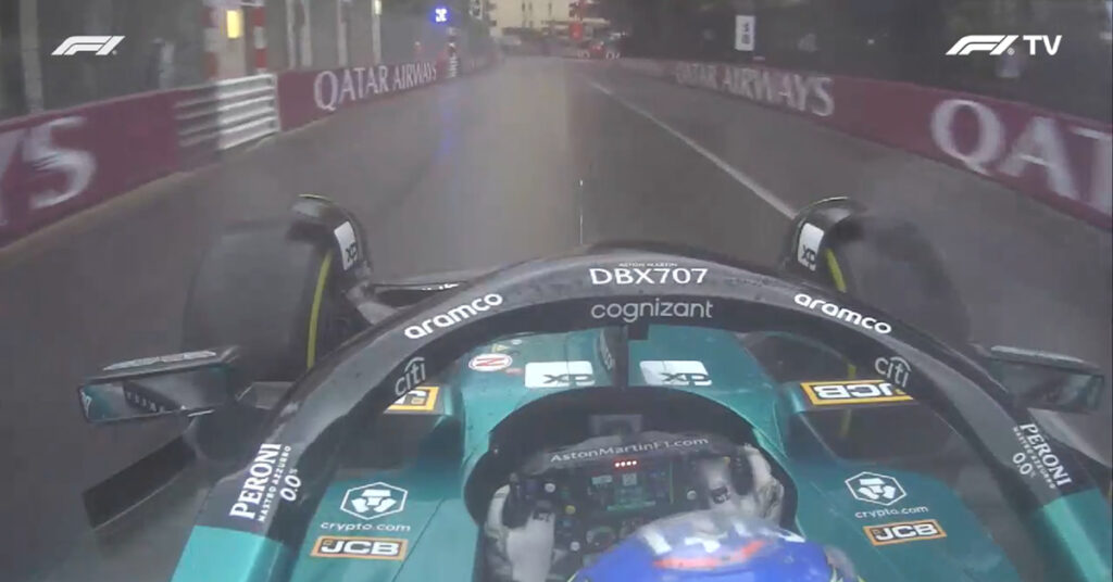 Onboard Alonso, Aston Martin, Monaco 2023 - ©️ F1TV