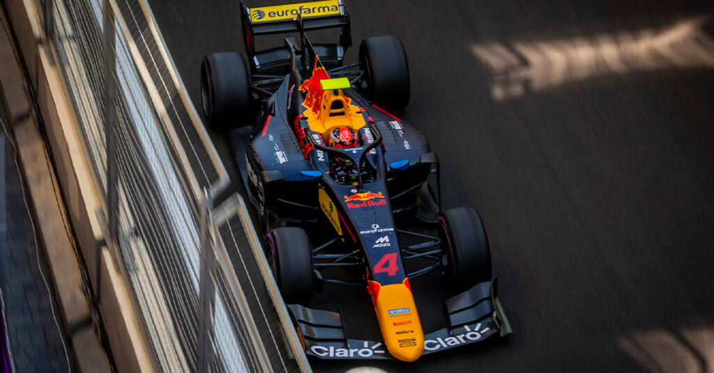 Enzo Fittipaldi, Rodin Carlin, F2, Azerbaïdjan 2023 - ©️ Enzo Fittipaldi / Twitter