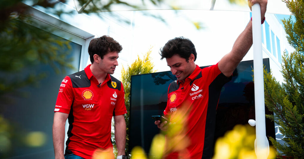 Leclerc et Sainz, Ferrari, Azerbaïdjan 2023 - ©️ Ferrari