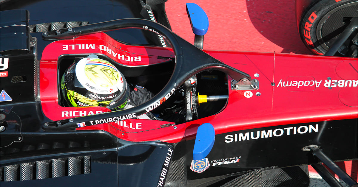 Formule 2 – Théo Pourchaire solide, en pole position