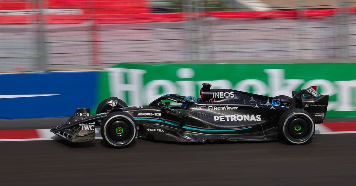 Miami EL1 – Russell mène un doublé Mercedes, Hülkenberg à la faute
