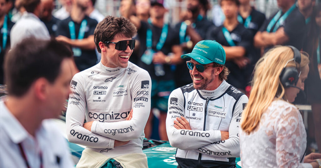 Stroll et Alonso, Aston Martin, Miami 2023 - ©️ Aston Martin