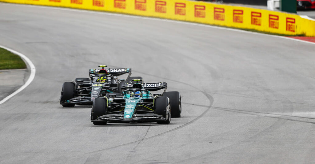 Alonso (Aston Martin) et Hamilton (Mercedes), Canada 2023 - ©️ Aston Martin