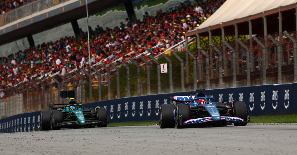 Alonso (Aston Martin) et Ocon (Alpine), Espagne 2023 - ©️ Alpine