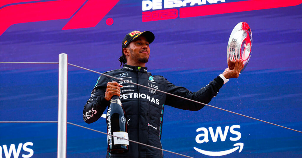 Hamilton, Mercedes, Espagne 2023 - ©️ Mercedes
