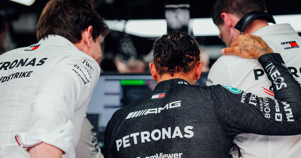 Wolff, Hamilton, Mercedes, Espagne 2023 - ©️ Mercedes