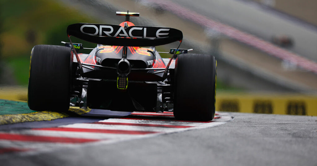 Track limits Pérez, Red Bull, Autriche 2023 - ©️ Red Bull Content Pool