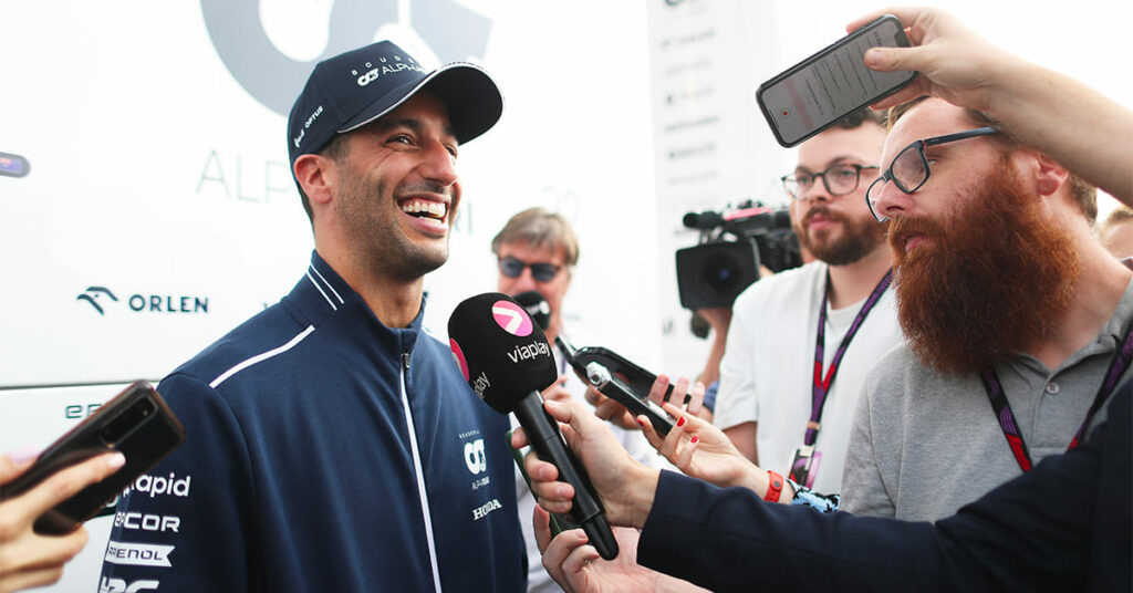 Ricciardo, AlphaTauri, Hongrie 2023 - ©️ Red Bull Content Pool