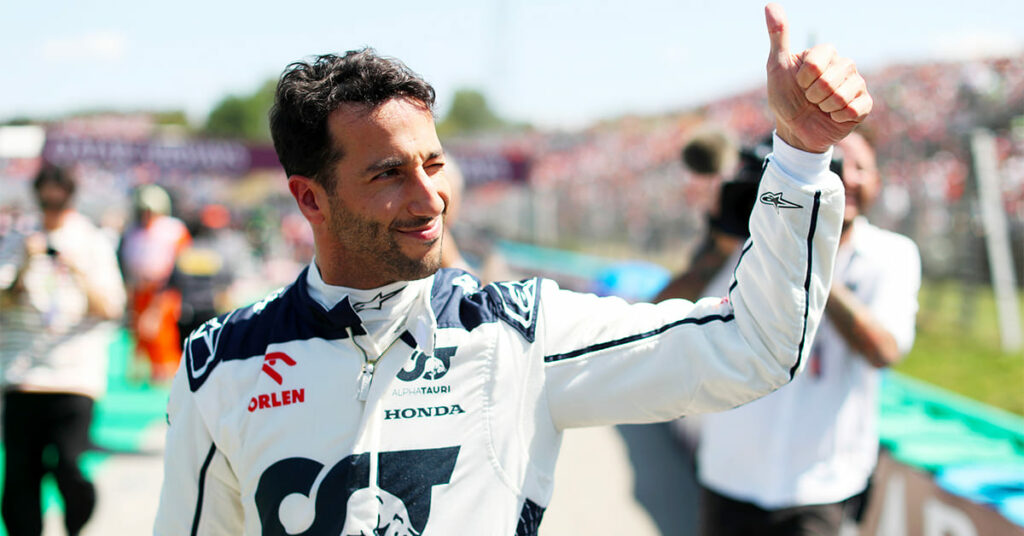 Ricciardo, AlphaTauri, Hongrie 2023 - ©️ Red Bull Content Pool