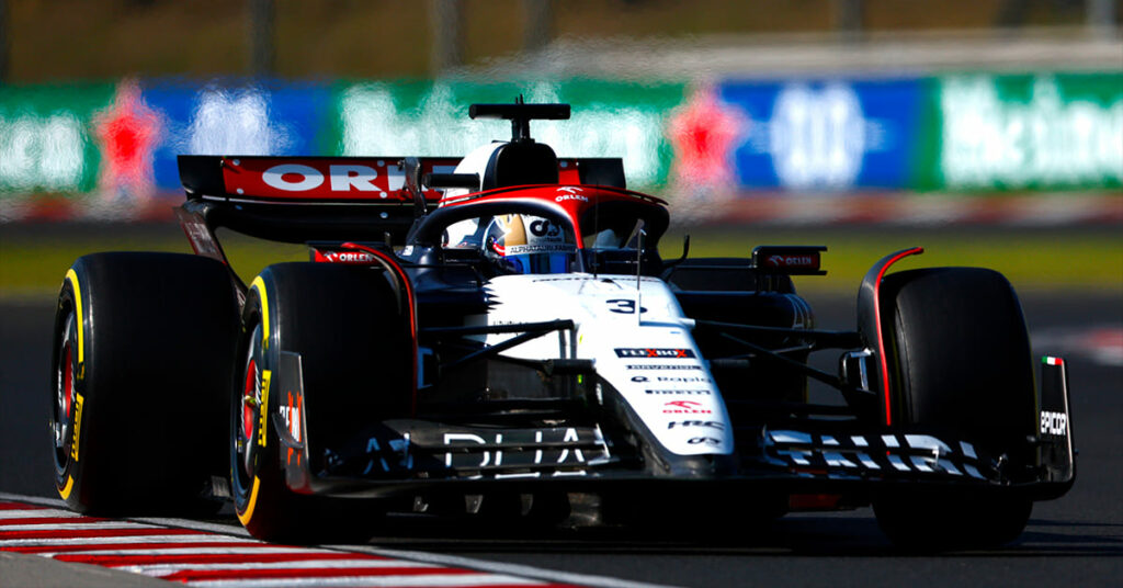 Ricciardo, AlphaTauri, Hongrie 2023 - ©️ Red Bull Content Pool