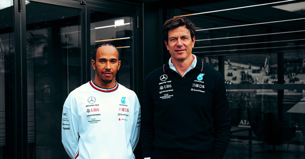 Hamilton et Wolff, Mercedes, 2023 - ©️ Mercedes