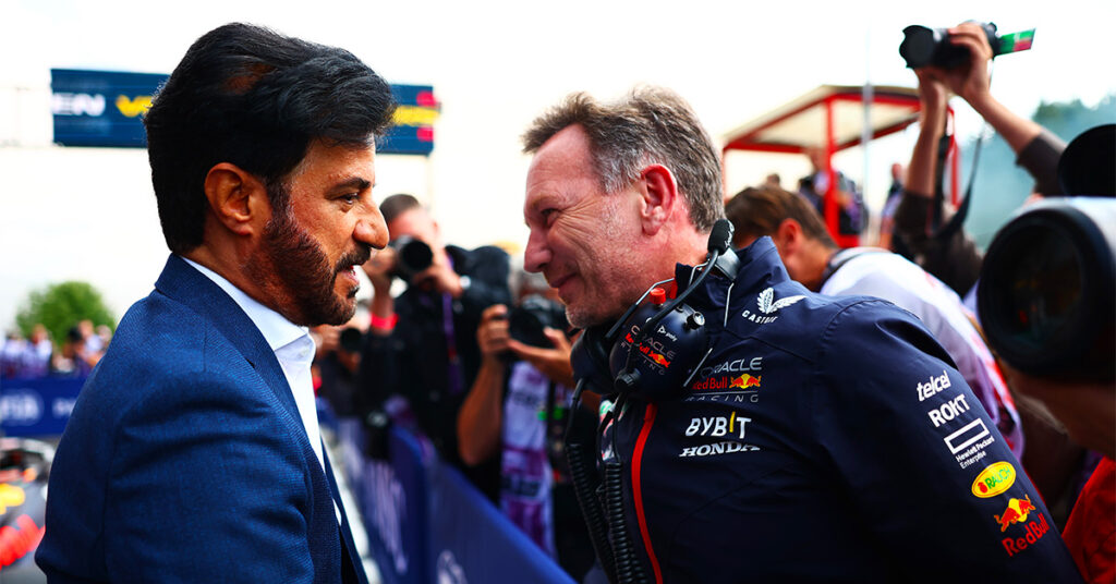 Ben Sulayem (FIA) et Horner (Red Bull), Belgique 2023 - ©️ Red Bull Content Pool