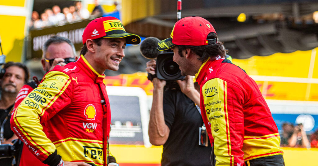 Leclerc et Sainz, Ferrari, Italie 2023 - ©️ Ferrari