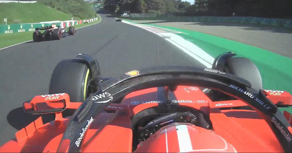 Pérez et Leclerc, Japon 2023 - ©️ F1TV