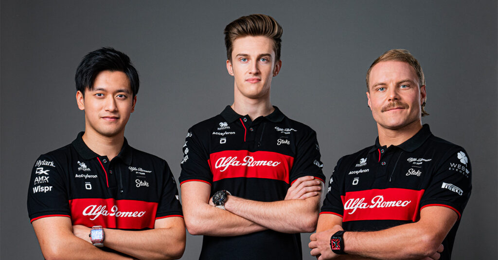 Zhou, Pourchaire et Bottas, Alfa Romeo 2023 - ©️ Alfa Romeo/Sauber