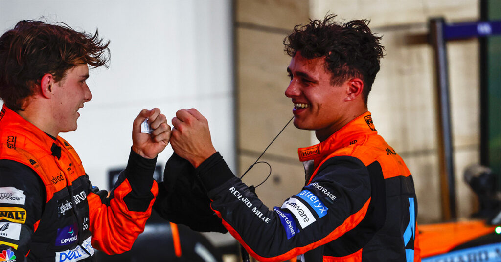 Piastri et Norris, McLaren, Qatar 2023 - ©️ McLaren